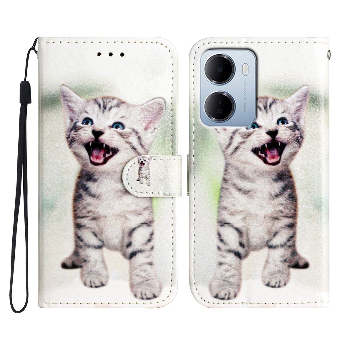 For Xiaomi Redmi 15a 5G Wallet Case  Printed Pattern PU Leather Stand Phone Cover with Strap