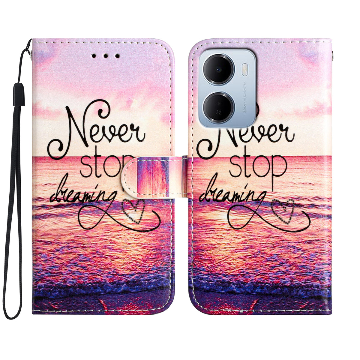 For Xiaomi Redmi 15a 5G Wallet Case  Printed Pattern PU Leather Stand Phone Cover with Strap