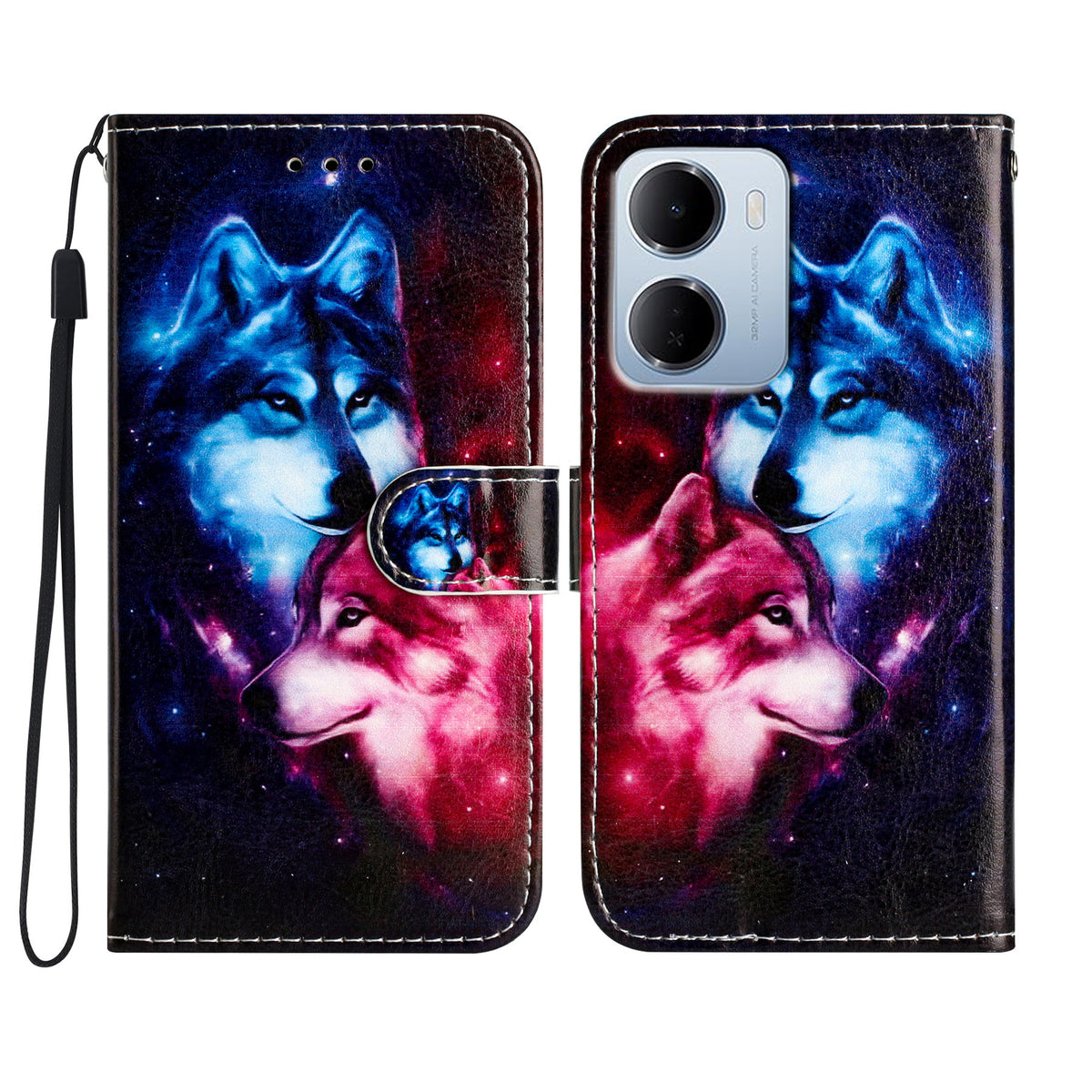 For Xiaomi Redmi 15a 5G Wallet Case  Printed Pattern PU Leather Stand Phone Cover with Strap