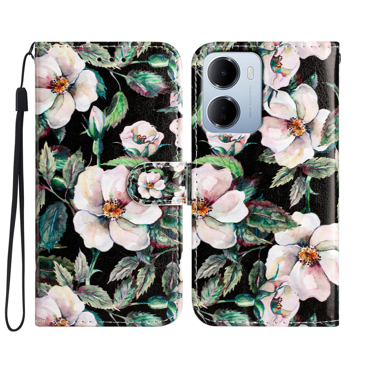 For Xiaomi Redmi 15a 5G Wallet Case  Printed Pattern PU Leather Stand Phone Cover with Strap