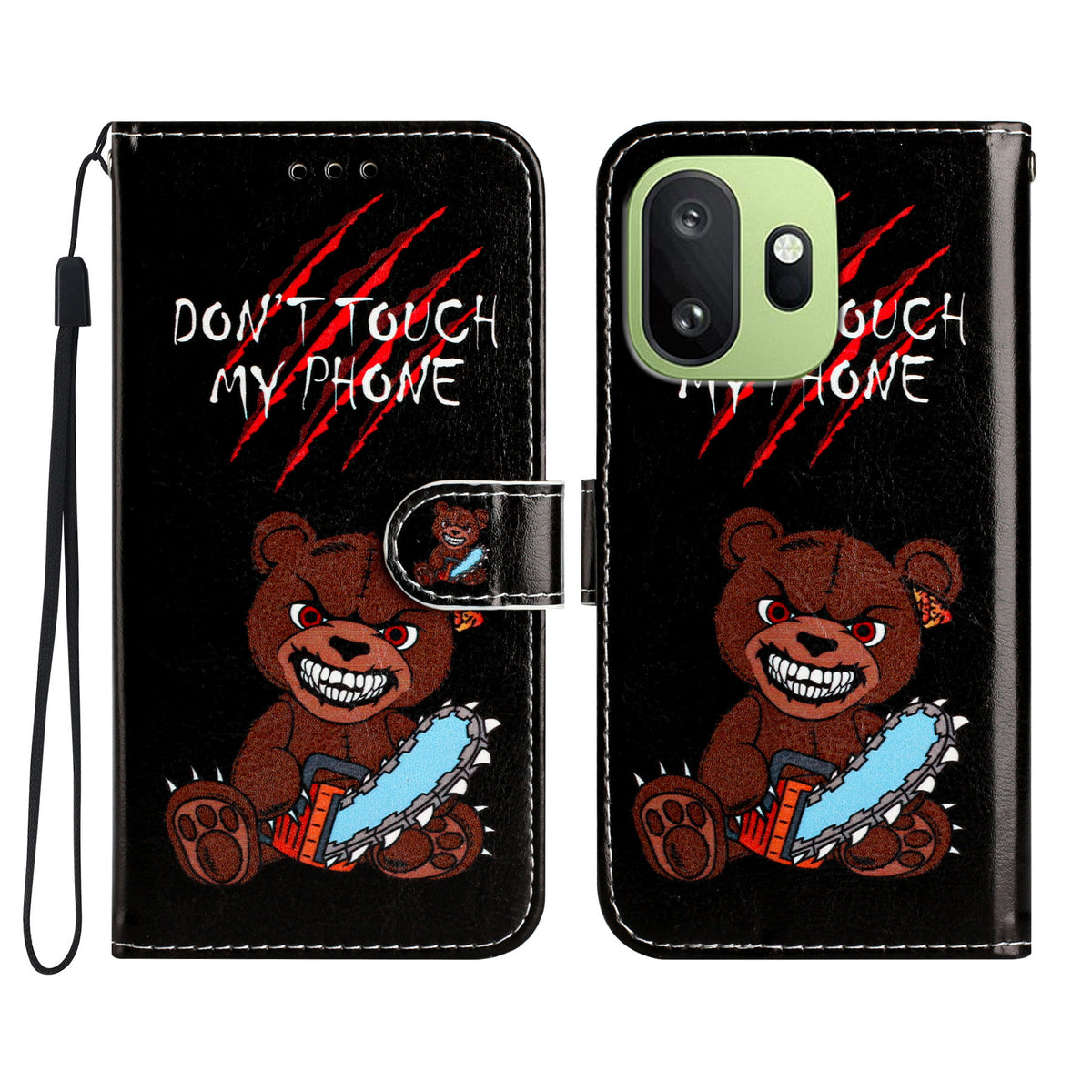 For OnePlus 15T 5G Wallet Case  Printed Pattern PU Leather Stand Phone Cover with Strap