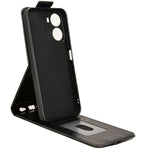 Stativfodral för Xiaomi Redmi R70 5G / Redmi 15a 5G Magnetiskt spänne Vertikalt fällbart lädermobilfodral med korthållare