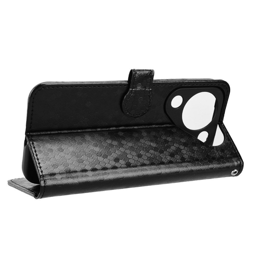 For Huawei Pura 90 Wallet Case Dot Pattern Imprint PU Leather Phone Cover with Wrist Strap