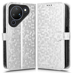 For Huawei Pura 90 Wallet Case Dot Pattern Imprint PU Leather Phone Cover with Wrist Strap