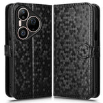 For Huawei Pura 90 Pro Max Wallet Case Dot Pattern Imprint PU Leather Phone Cover with Wrist Strap
