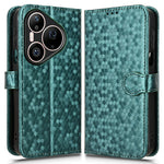For Huawei Pura 90 Pro Max Wallet Case Dot Pattern Imprint PU Leather Phone Cover with Wrist Strap