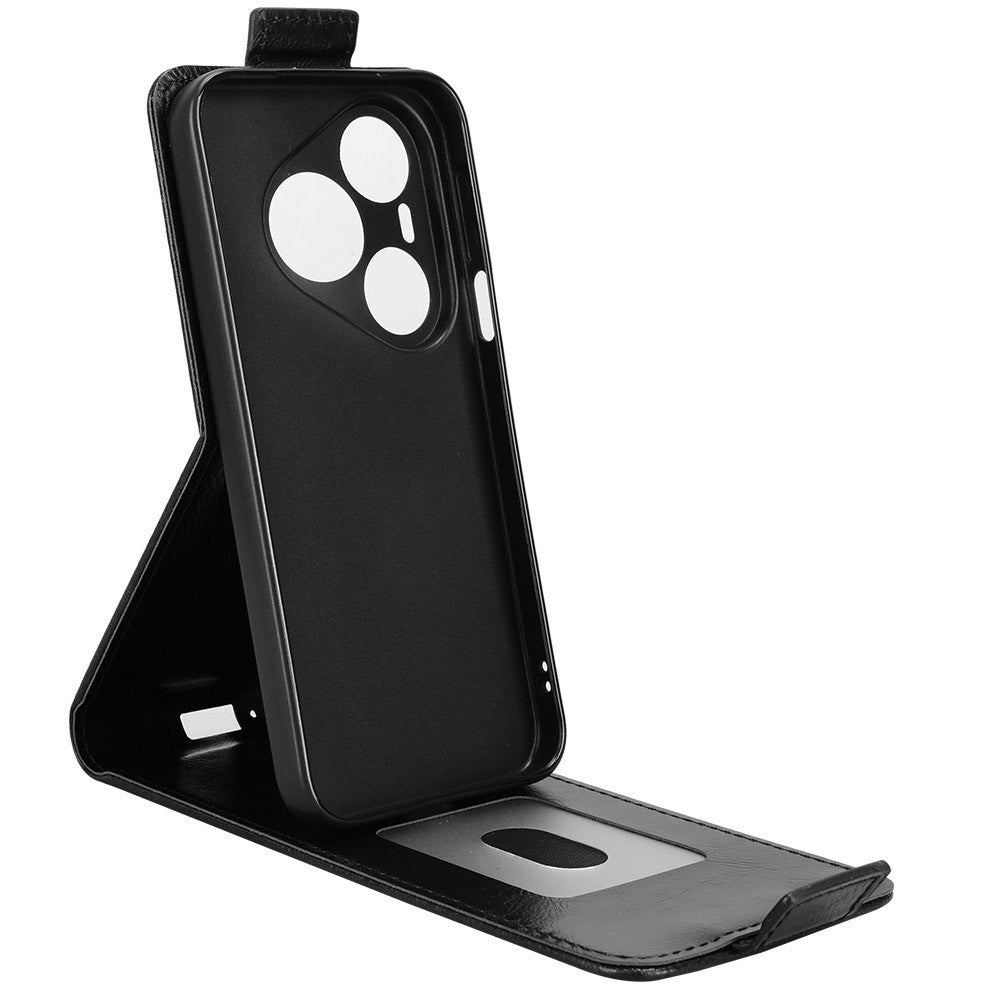 For Huawei Pura 90 Pro Max Stand Case Magnetic Clasp Vertical Flip Leather Phone Cover with Card Holder