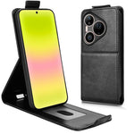 For Huawei Pura 90 Pro Max Stand Case Magnetic Clasp Vertical Flip Leather Phone Cover with Card Holder