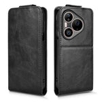 For Huawei Pura 90 Pro Max Stand Case Magnetic Clasp Vertical Flip Leather Phone Cover with Card Holder