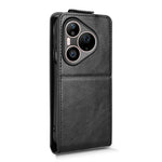 For Huawei Pura 90 Pro Max Stand Case Magnetic Clasp Vertical Flip Leather Phone Cover with Card Holder
