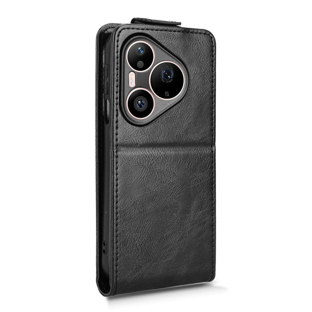 For Huawei Pura 90 Pro Max Stand Case Magnetic Clasp Vertical Flip Leather Phone Cover with Card Holder