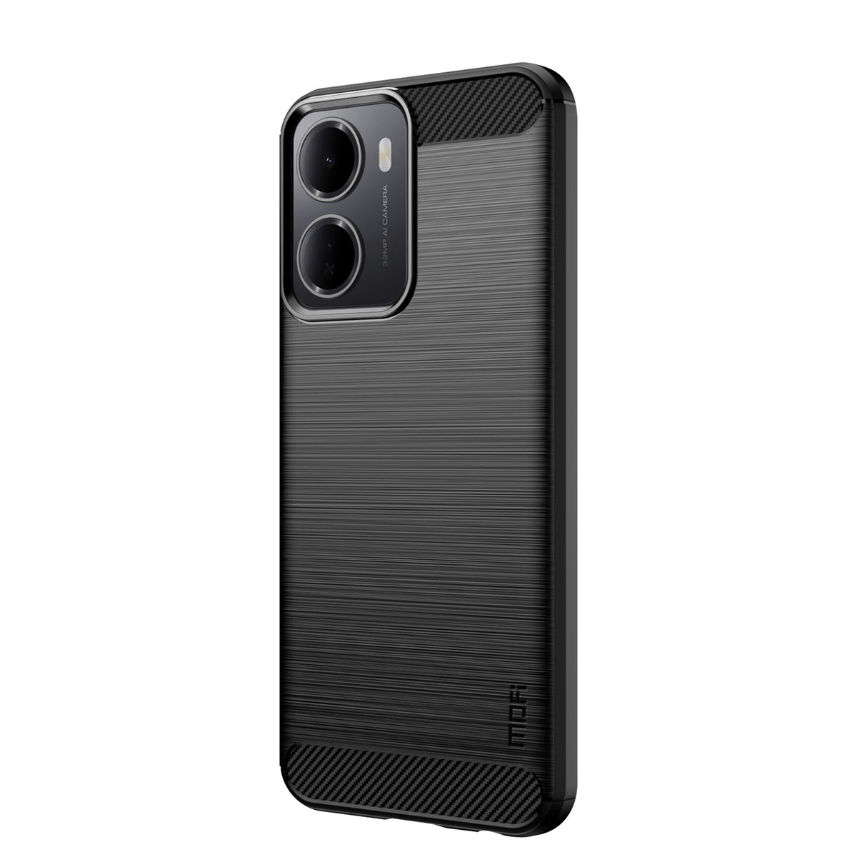 MOFI for Xiaomi Redmi 15a 5G Back Cover  Brushed Texture Carbon Fiber Soft TPU Case