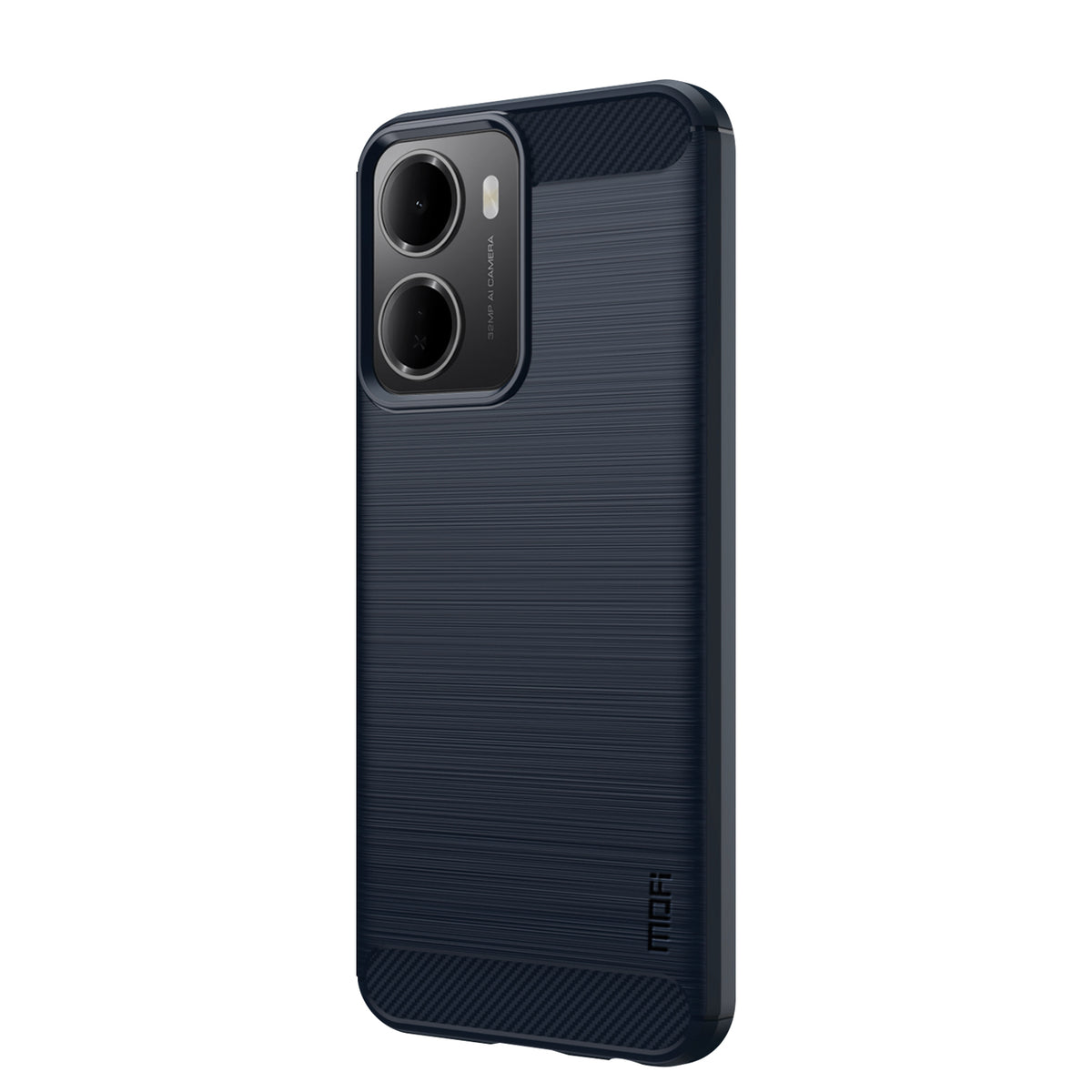 MOFI for Xiaomi Redmi 15a 5G Back Cover  Brushed Texture Carbon Fiber Soft TPU Case