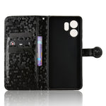 Wallet Case For Honor X6d 5G  /  Play 60A 5G Dot Pattern Imprint PU Leather Phone Cover with Wrist Strap