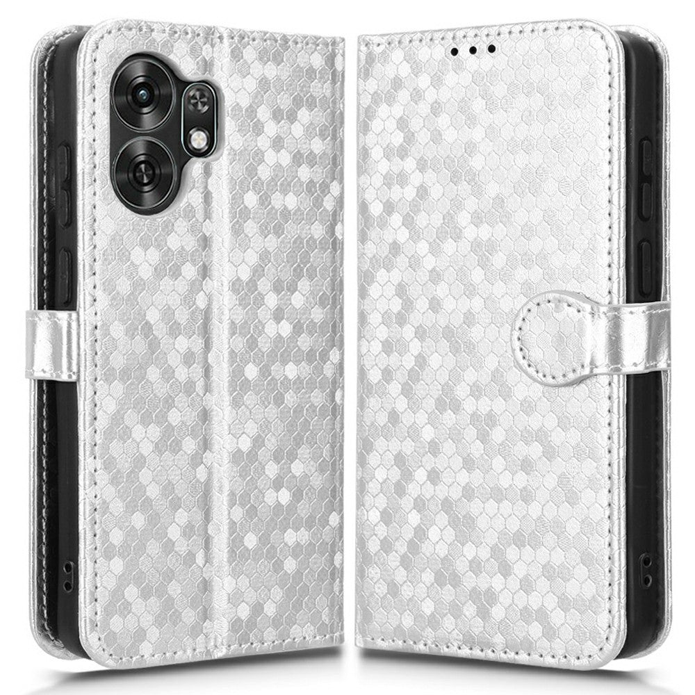 Wallet Case For Honor X6d 5G  /  Play 60A 5G Dot Pattern Imprint PU Leather Phone Cover with Wrist Strap