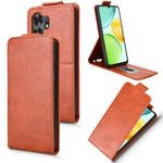 Stativ etui til Honor X6d 5G / Play 60A 5G Magnetisk lukning Lodret flip læder telefoncover med kortholder
