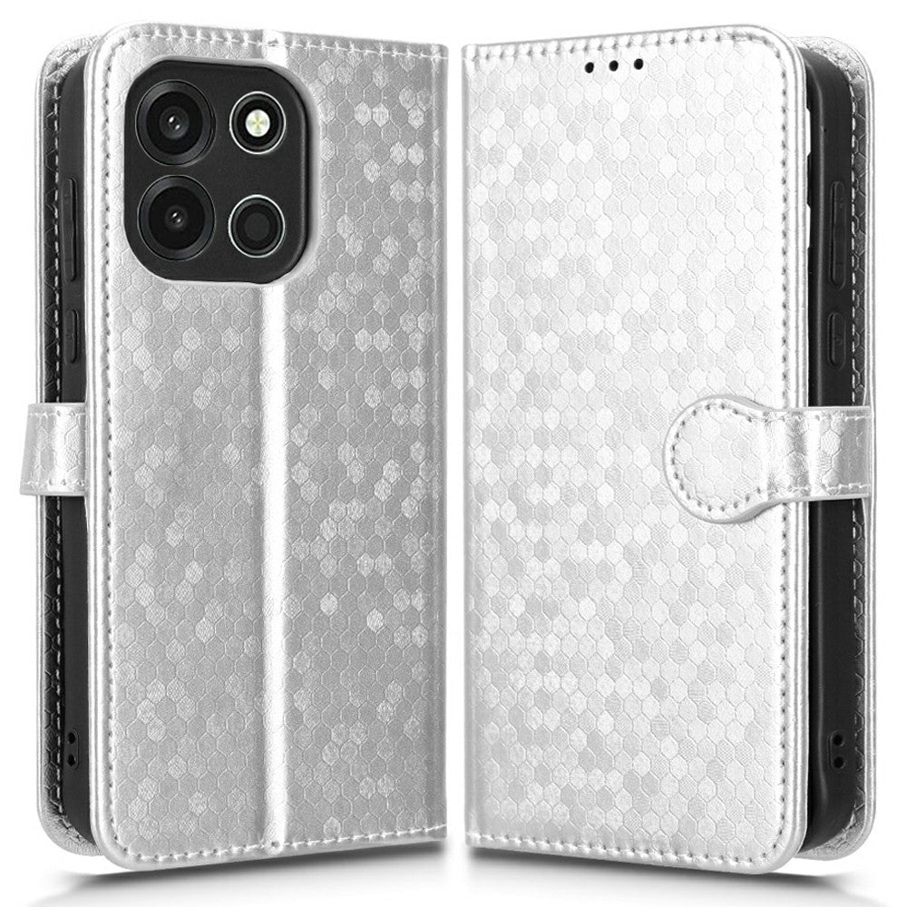 Plånboksfodral för OnePlus Nord 6 5G / Turbo 6 5G, prickigt mönster, avtryck i PU-läder med handledsrem