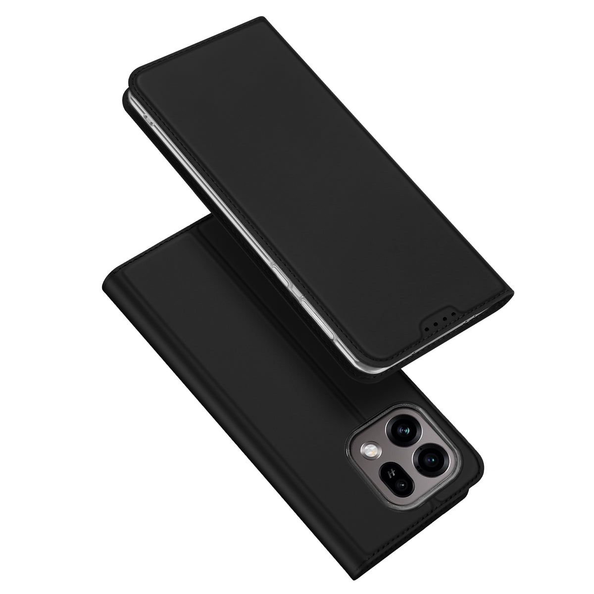 DUX DUCIS för Oppo Find X9s 5G / Find X9 5G-skal Skin Pro-serien Läder Stativfodral Korthållare