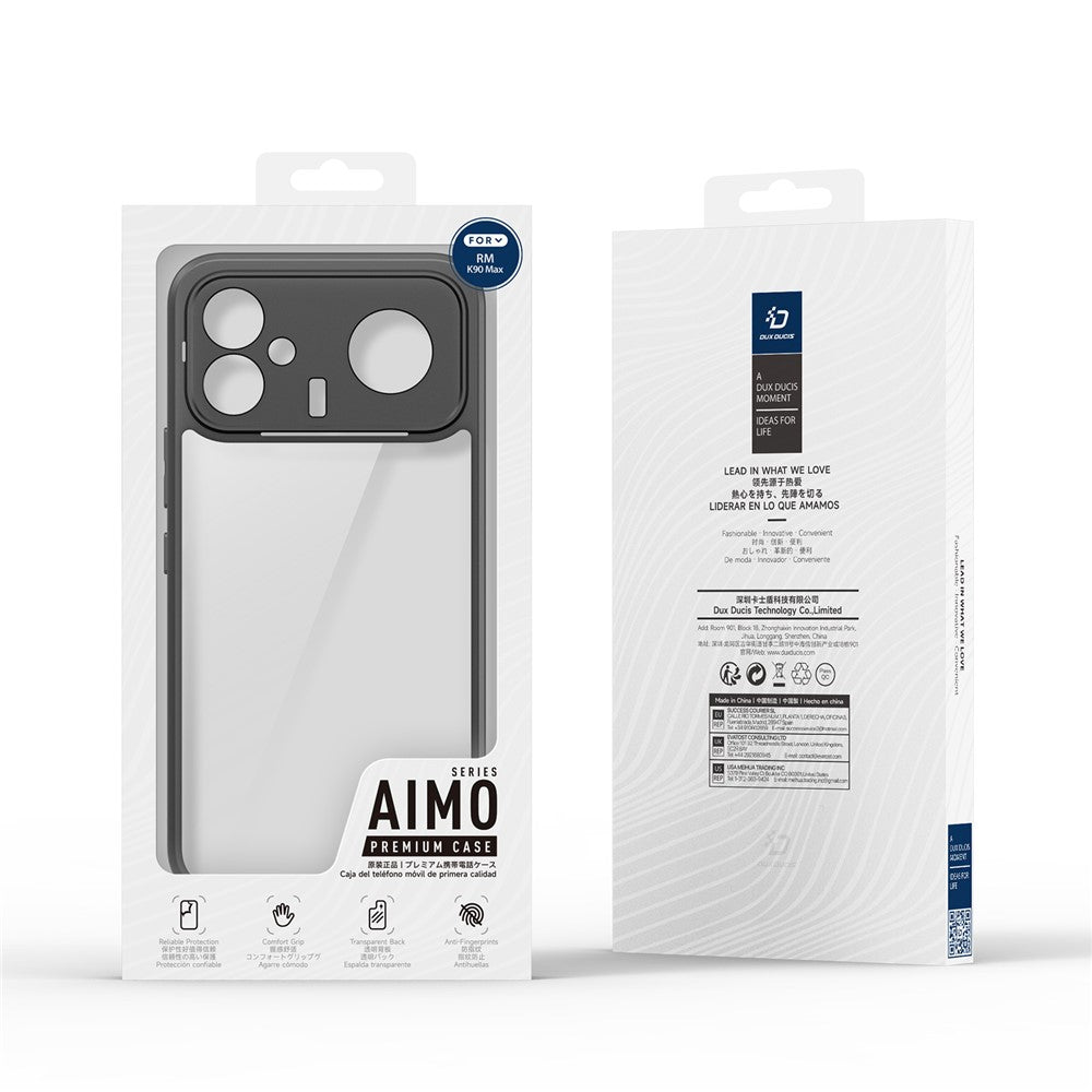 DUX DUCIS for Xiaomi Redmi K90 Max 5G / K90 Ultra 5G Aimo Series PC + TPU Clear Back Phone Cover (REACH Certification)