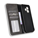 For Oppo F33 Pro 5G Leather Case Wallet Stand Retro Texture Phone Cover
