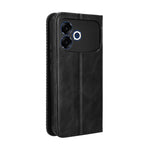 For Oppo F33 Pro 5G Leather Case Wallet Stand Retro Texture Phone Cover