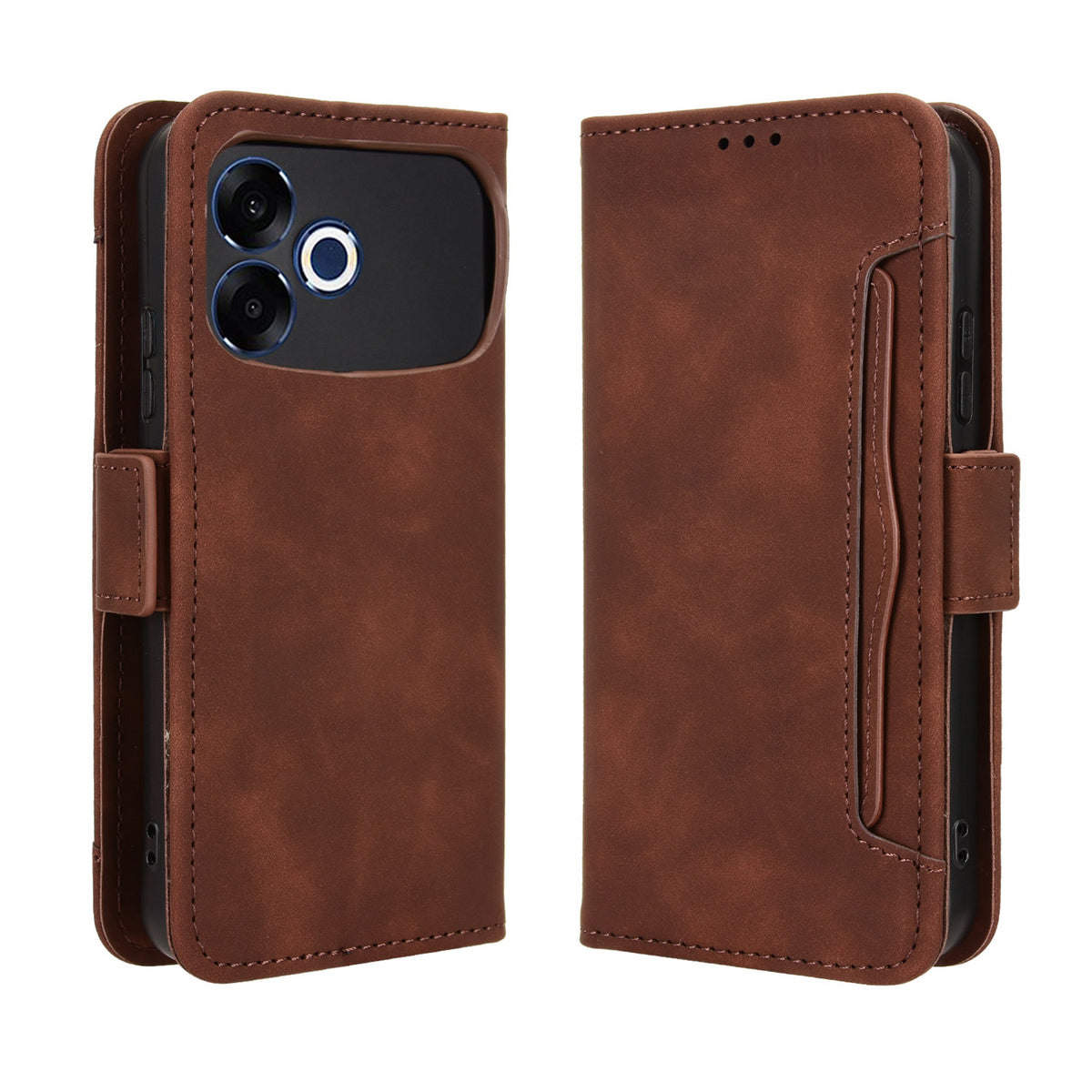For Oppo F33 Pro 5G Leather Case Phone Wallet Cover with Multiple Card Slots