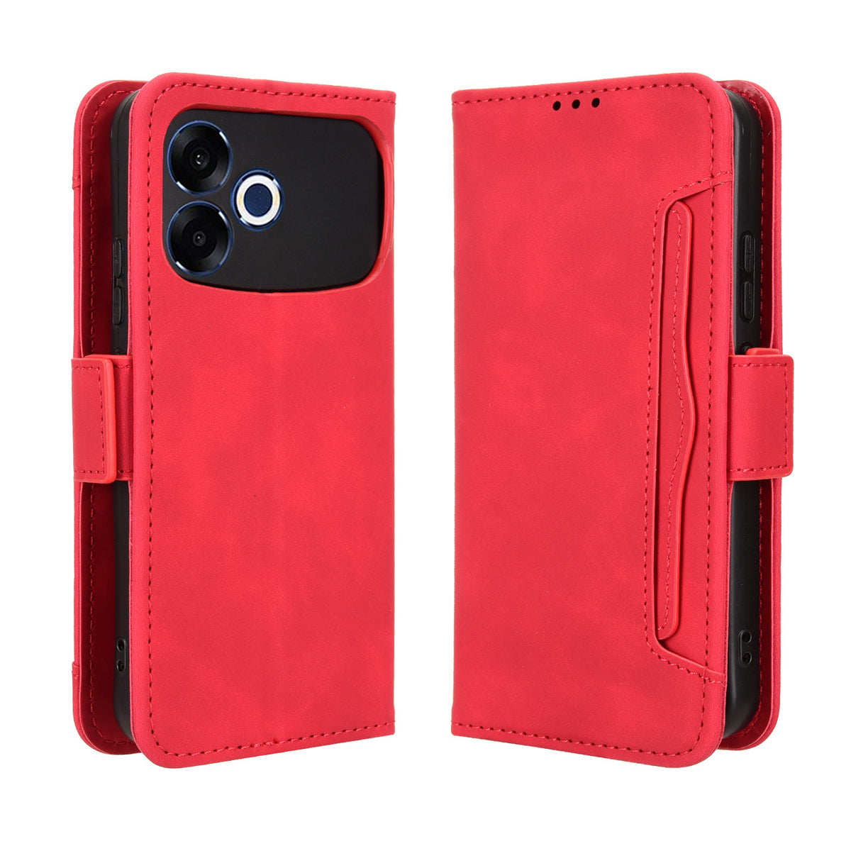 For Oppo F33 Pro 5G Leather Case Phone Wallet Cover with Multiple Card Slots