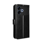 Til Oppo F33 Pro 5G PU lædercover med rem Crazy Horse tekstur telefonpungscover
