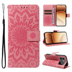 For Honor 600 Pro 5G / Honor 600 5G Leather Wallet Case Sunflower Imprinted Phone Cover