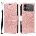 For Honor 600 Pro 5G / Honor 600 5G Leather Wallet Case Sunflower Imprinted Phone Cover