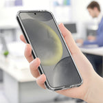 For Samsung Galaxy A27 5G Clear Phone Magnetic Case TPU + Acrylic Back Cover