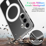 For Samsung Galaxy A27 5G Clear Phone Magnetic Case TPU + Acrylic Back Cover