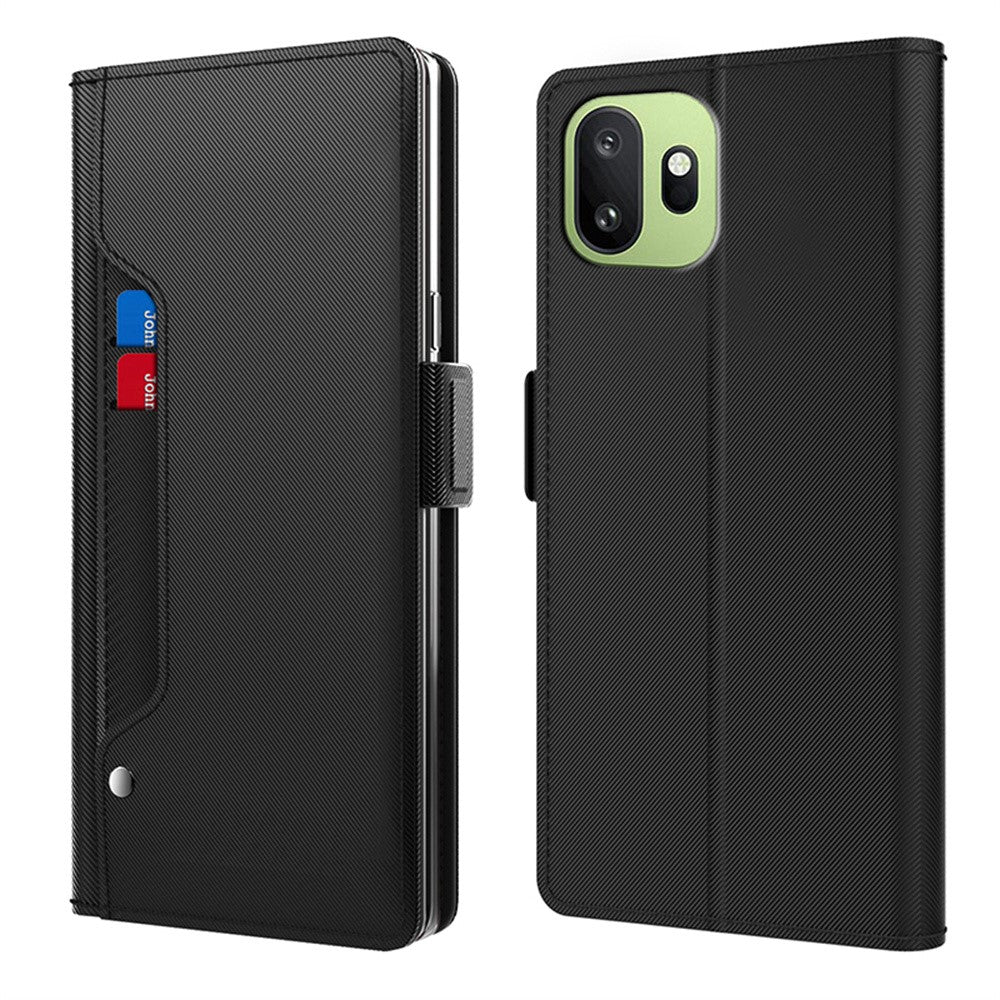 OnePlus 15T 5G-skal PU+TPU magnetiskt fällbart mobilskal med stativ