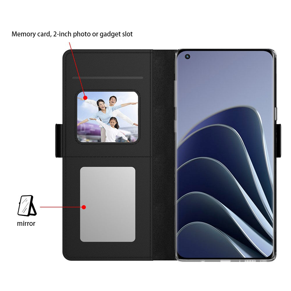 OnePlus 15T 5G-skal PU+TPU magnetiskt fällbart mobilskal med stativ