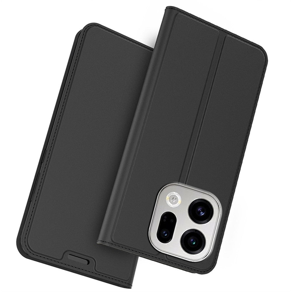 For Oppo Find X9 5G Case PU Leather Phone Cover with Card Holder Stand