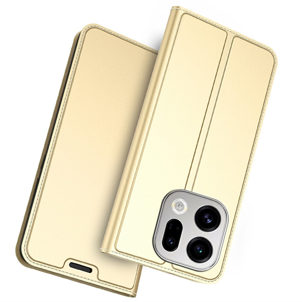 For Oppo Find X9 5G Case PU Leather Phone Cover with Card Holder Stand