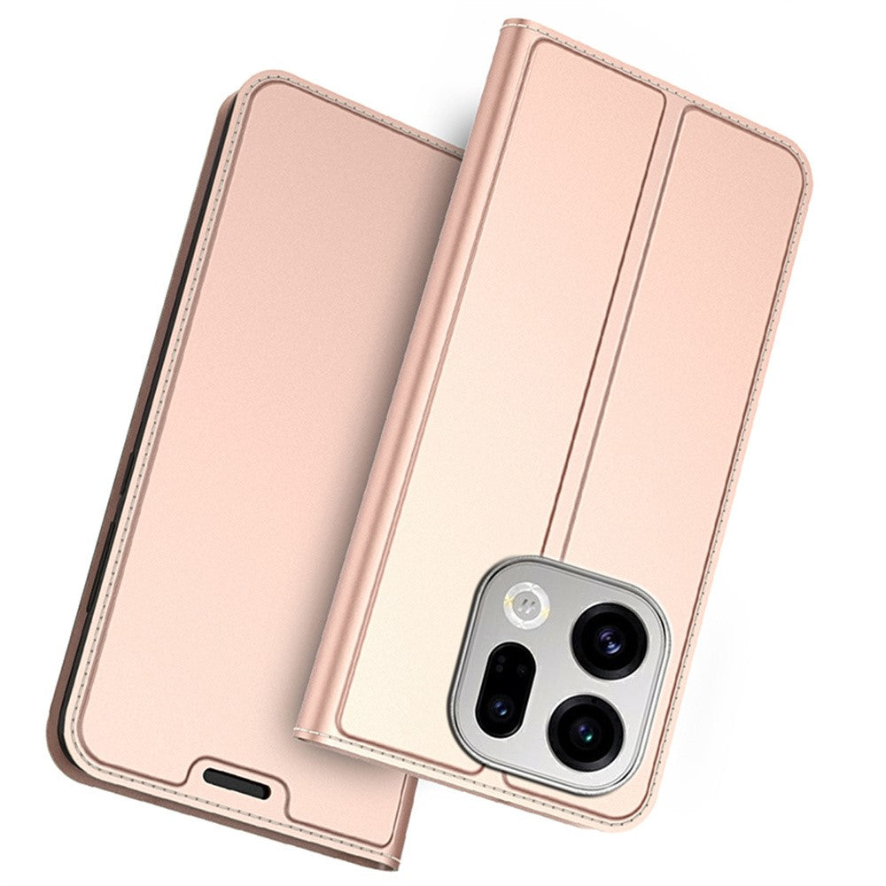 For Oppo Find X9 5G Case PU Leather Phone Cover with Card Holder Stand