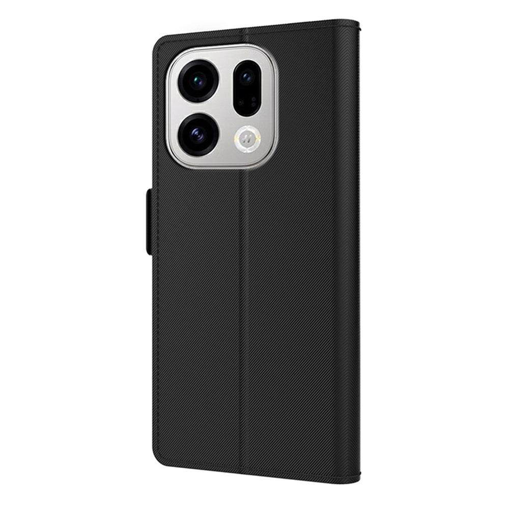 For Oppo Find X9 5G Case PU+TPU Magnetic Flip Phone Cover with Stand