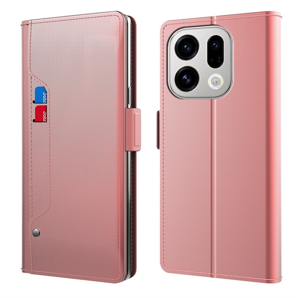 For Oppo Find X9 5G Case PU+TPU Magnetic Flip Phone Cover with Stand