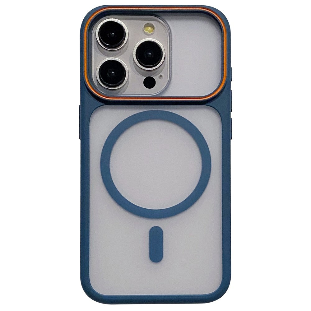 För iPhone 12 / 12 Pro Magnetfodral Stort visningsfönster TPU + PC Stötsäkert telefonfodral