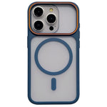 For iPhone 14 Pro Max Magnetic Case Large Viewing Window TPU + PC Shockproof Phone Cover