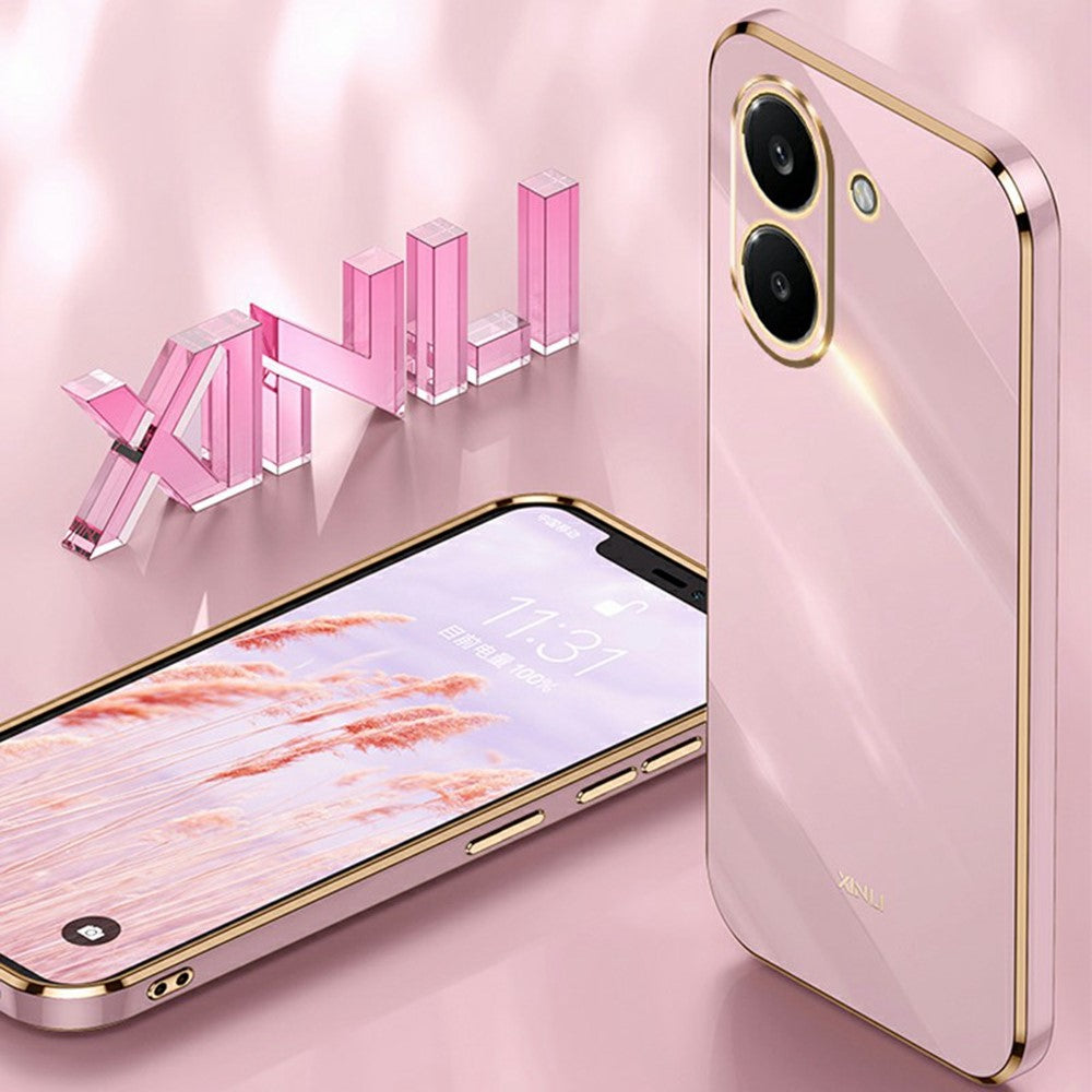XINLI For Xiaomi Redmi Turbo 5 5G  /  Poco X8 Pro 5G Case TPU Phone Cover with Electroplating Frame