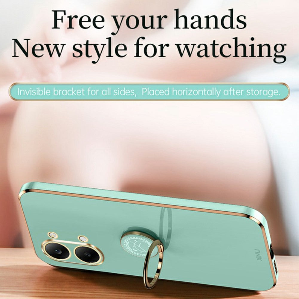 XINLI For Xiaomi Redmi Turbo 5 Max 5G  /  Poco X8 Pro Max 5G Case Ring Kickstand Electroplating TPU Phone Cover