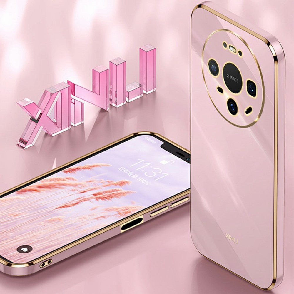 XINLI Til Huawei Mate 80 Cover TPU Telefoncover med Galvaniseret Ramme