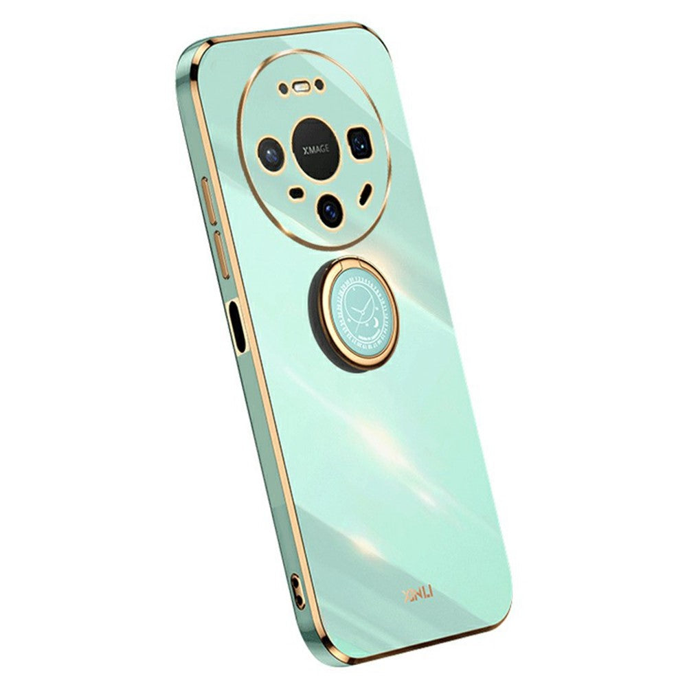 XINLI For Huawei Mate 80 Case Ring Kickstand Electroplating TPU Phone Cover