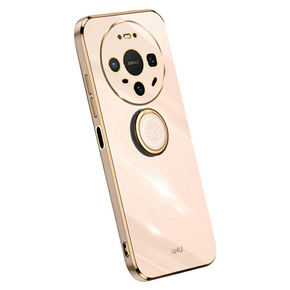 XINLI For Huawei Mate 80 Case Ring Kickstand Electroplating TPU Phone Cover