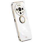 XINLI For Huawei Mate 80 Case Ring Kickstand Electroplating TPU Phone Cover