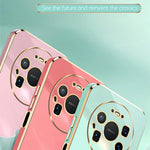XINLI For Huawei Mate 80 Pro Max Case TPU Phone Cover with Electroplating Frame