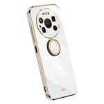 XINLI For Huawei Mate 80 Pro Max Case Ring Kickstand Electroplating TPU Phone Cover
