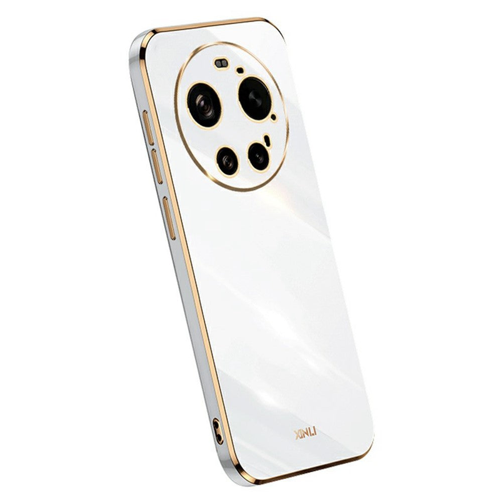 XINLI För Xiaomi 17 Ultra 5G Skal TPU mobilskal med Galvaniserad Ram